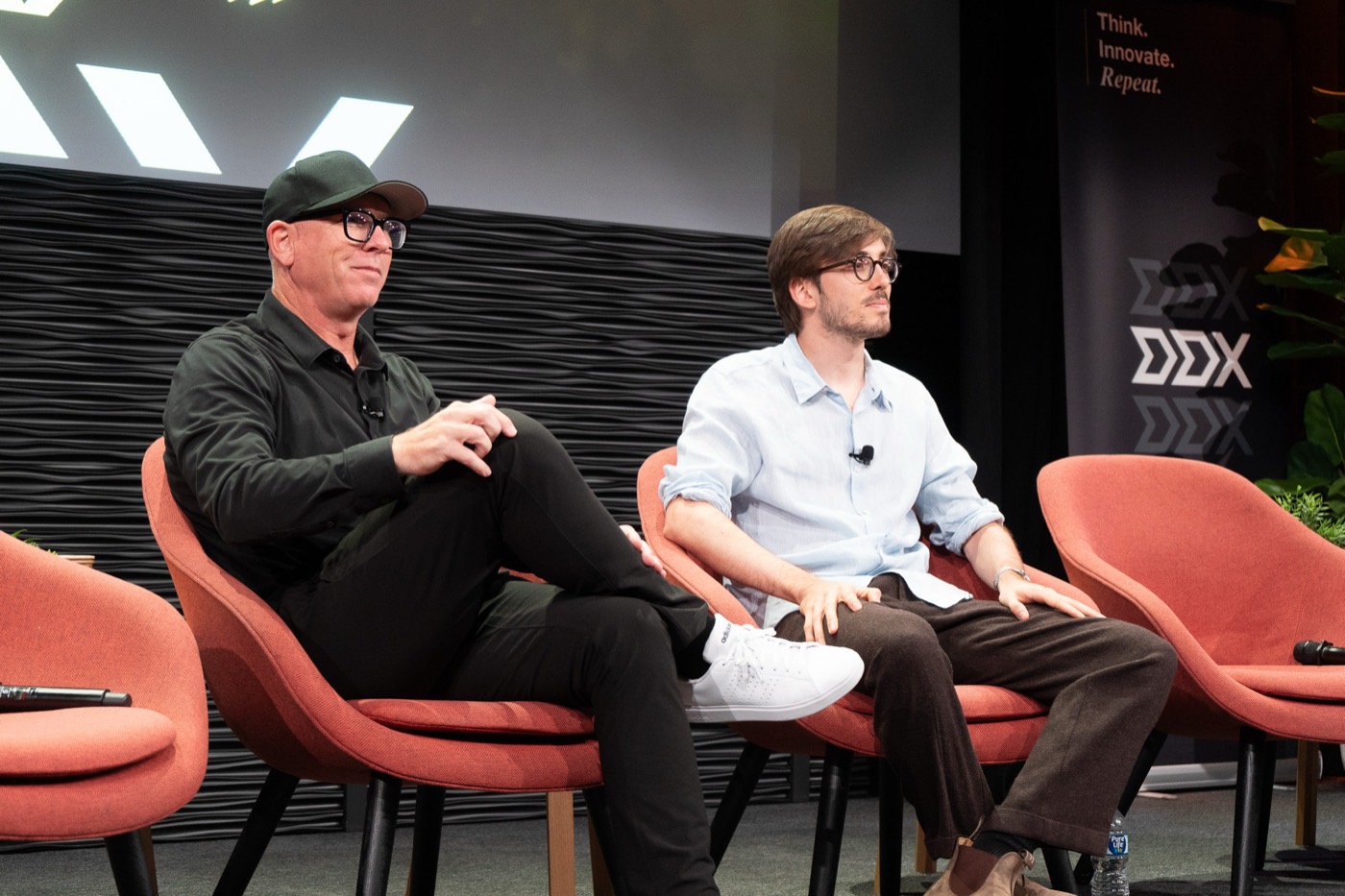 Scott Robinson and Alexander Danilowicz in conversation on stage